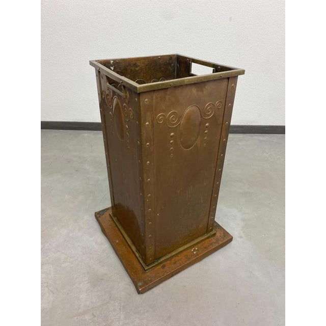 Art Nouveau Umbrella Stand attributed to Otto Prutscher for Wiener Werkstätte, 1890s For Sale - Image 6 of 12