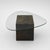 Designer Coffee Table with Natural Stone Base and Organic Glass Top, 1970s For Sale - Image 3 of 7