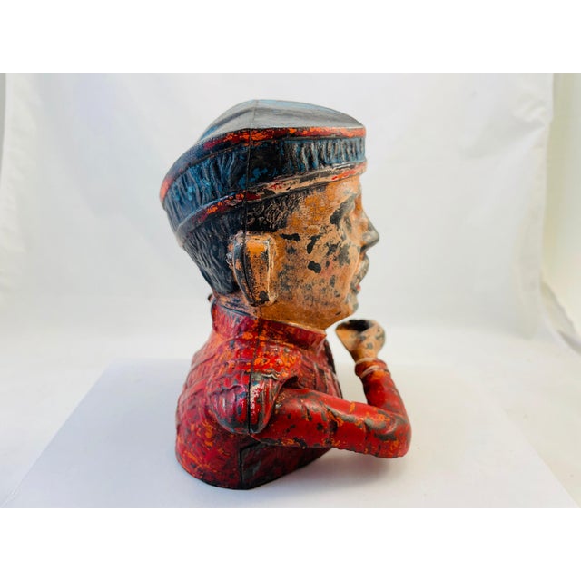 Figurative Rare c.1931 Kiltie Cast Iron Mechanical Bank - John Harper Ltd. Working Condition For Sale - Image 3 of 4