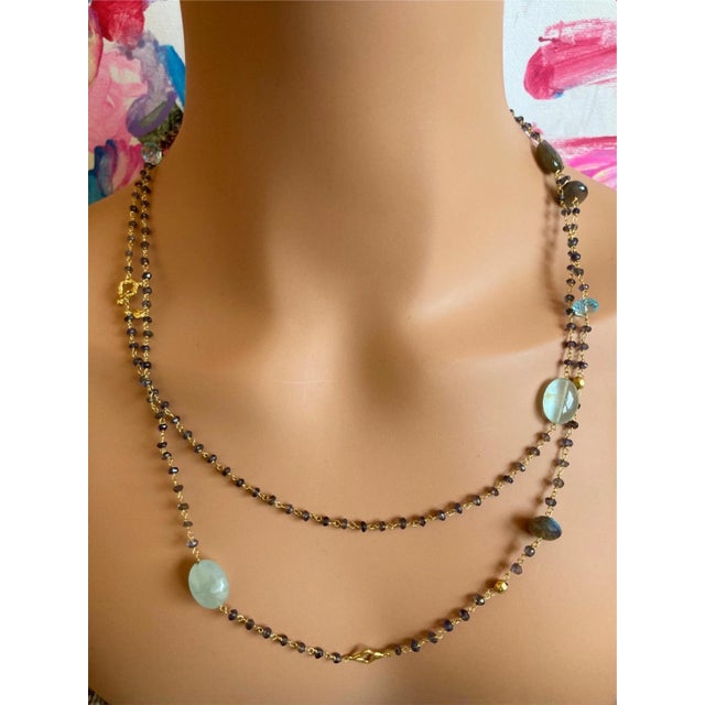 David Yurman Quatrefoil 18k Yellow Gold 46" Long Chain Bead Toggle Necklace Details: Metal: 18k Yellow Gold Length: 46" or...