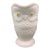 Antique Eapg 19th Century Opaque White Milk Glass Owl Pitcher For Sale