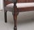 18th Century oak settle / bench the high back with five arched fielded oak panels flanked by down swept arms on turned...