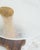 Wood Fused Crystal Glass and Walnut Side Table by Alexander Knysch For Sale - Image 7 of 8