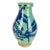 Vintage Studio Pottery Vase - Turquoise & Cobalt Glazed Stoneware - MCM Style For Sale