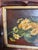 Textile Antique Continental Still Life Oil Painting in Antique Frame For Sale - Image 7 of 8