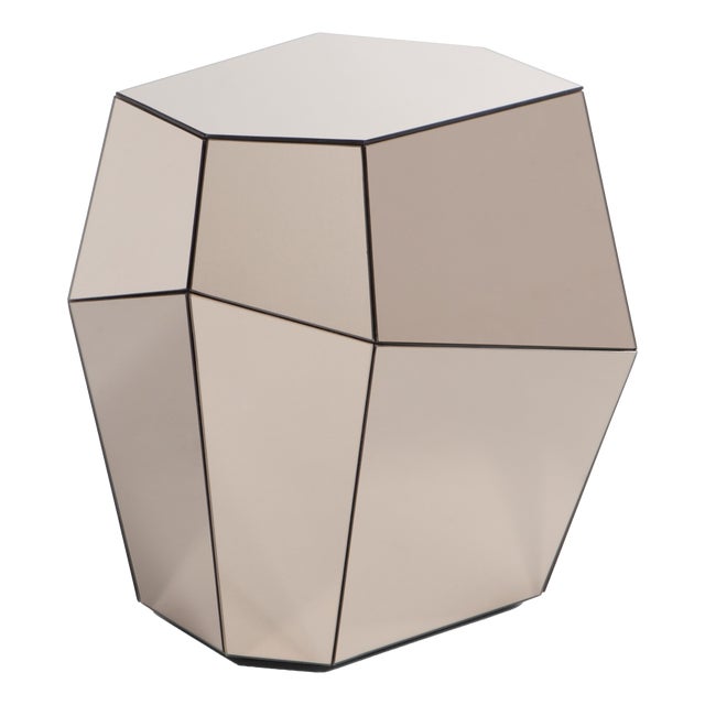 Three Rocks High Side Table in Bronze Mirror from Insidherland For Sale