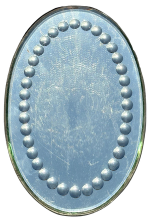 Antique Rectangle Sorcerers Mirror, England, 1880s