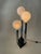 Vintage Space Age Three Globe Chrome and Triangle Lamp For Sale - Image 4 of 6
