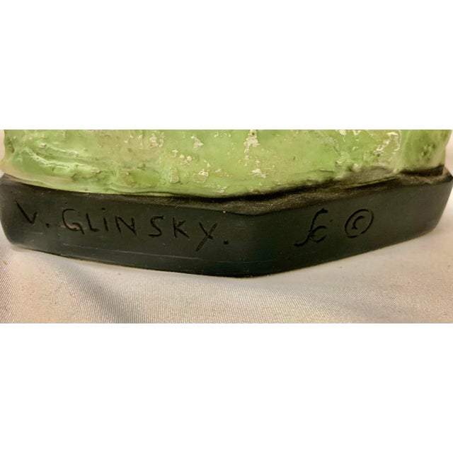 1960s Vincent Glinsky "Face of Love" Mid-Century Bonded Stone Bust For Sale - Image 4 of 6
