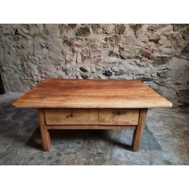 Antique Cherrywood Coffee Table with Two Drawers, 1700s For Sale - Image 17 of 17