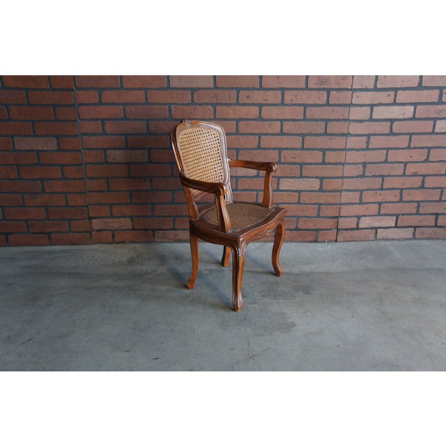 Miniature French Style Cane Arm Chair For Sale - Image 6 of 7