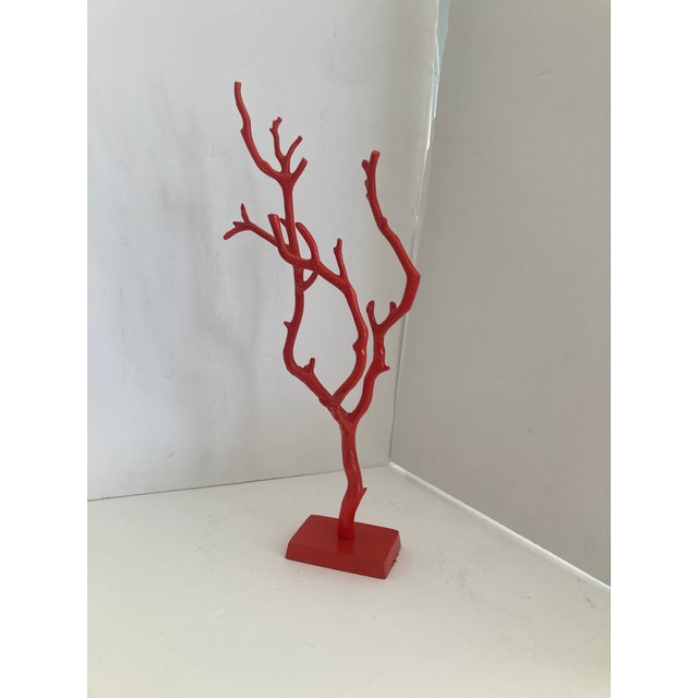 1970s Coral Faux Metal Sculpture For Sale - Image 5 of 10