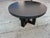 Modern Mid Century Style Ebony Oak Round Dining Table For Sale - Image 4 of 10