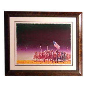 Earl Biss "The Green Green Grass of Home" Framed Hand Signed Print
