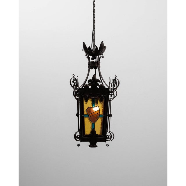 Mid 20th Century Belgium Gothic Bronze Metal Candelabras For Sale - Image 4 of 11