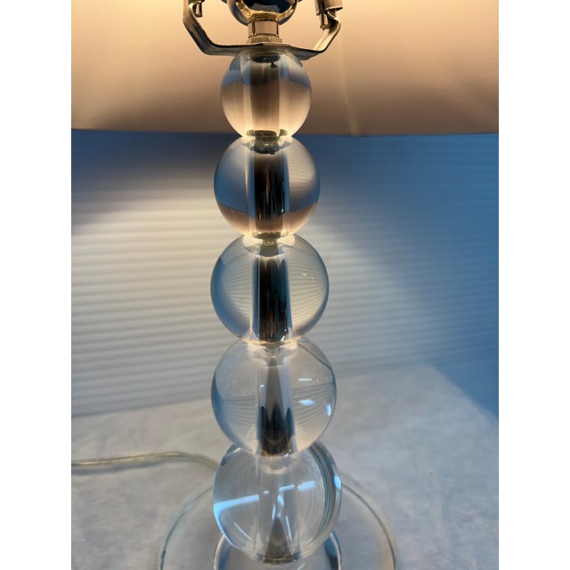 Contemporary Glass Orb Table Lamp For Sale - Image 4 of 12