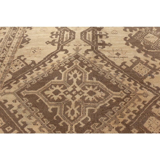 Turkish Antique Turkish Oushak Rug For Sale - Image 3 of 8