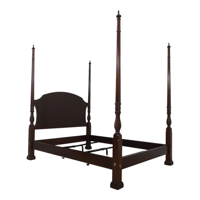 Henkel Harris Model 307 Mahogany Queen Size Poster Bed For Sale
