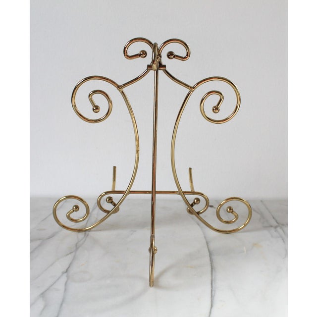 Mid 20th Century Vintage Brass Art Easel For Sale - Image 5 of 11