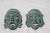 Bronze Theater Drama Masks, 1950s, Set of 2 For Sale - Image 13 of 18