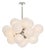Regina Andrew Shine Globe Chandelier, Polished Nickel with Swirl Glass For Sale