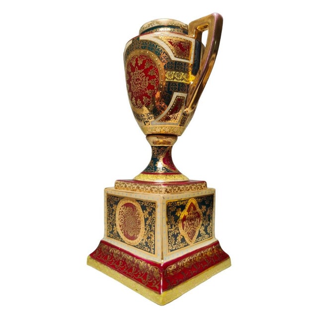 Ceramic Small Austrian Porcelain Vase, 19th Century For Sale - Image 7 of 14