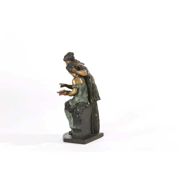 Figurative Bronze Decorative Sculpture Female Beauties For Sale - Image 3 of 10