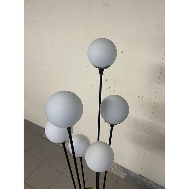 Alberello Glass Floor Lamp form Stilnovo, 1950s For Sale - Image 12 of 18