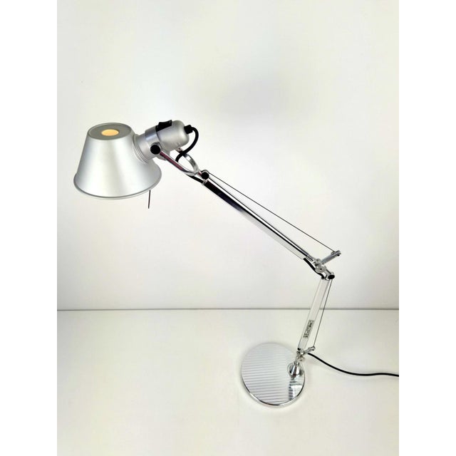 Silver Tolomeo Mini Desk Lamp by Michele De Lucchi and Giancarlo Fassina for Artemide, 1980 For Sale - Image 8 of 12