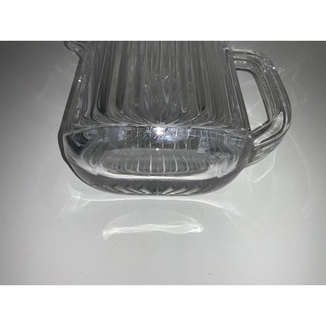 1980s Contemporary Cut Crystal Pitcher For Sale - Image 5 of 11