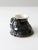 This vintage handmade studio pottery mug features a black and gray sponge glaze with beautifully layered tones and...