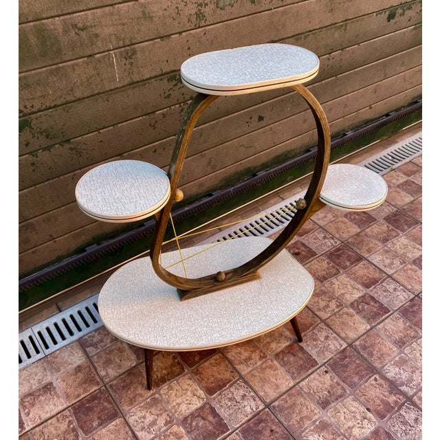 Wood German Side Table, 1950s For Sale - Image 7 of 12