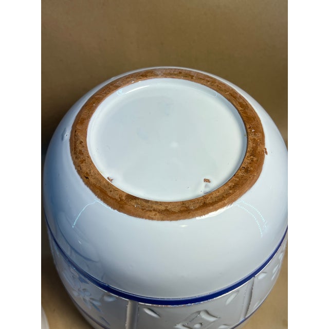 1950s Mid-Century Scandinavian Architectural Ceramic Planter Set With Incised Nordic Motifs For Sale - Image 10 of 10