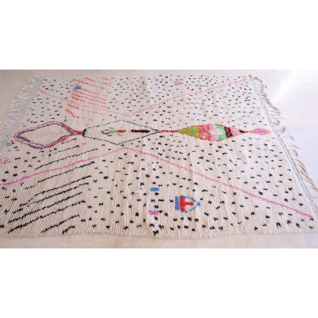 Moroccan Azilal Neon Rug - 9.5 X 6.4 Ft For Sale In Cleveland - Image 6 of 10