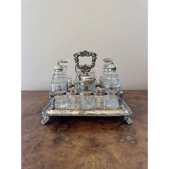 Antique Georgian Bottle Cruet Set, 1800s, Set of 8 For Sale - Image 4 of 10