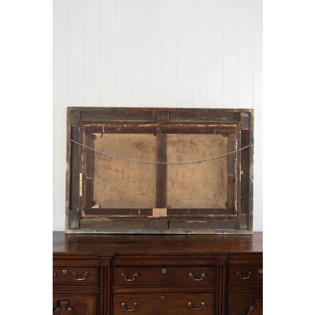 Large 19th Century Signed Original Oil of Early Steamship in Original Carved Frame For Sale - Image 15 of 18