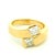 Vintage 14k Gold Two Diamond Bypass Ring, 1.2 Carats Total, Size 9.5 For Sale - Image 11 of 12