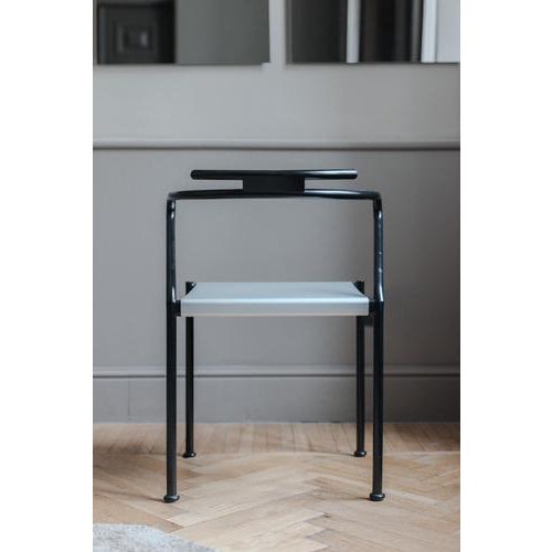 Italian vintage chair made by ‘CIDUE’ Italy 1980s. Beautiful curved frame and tactile materials. I have official proof of...