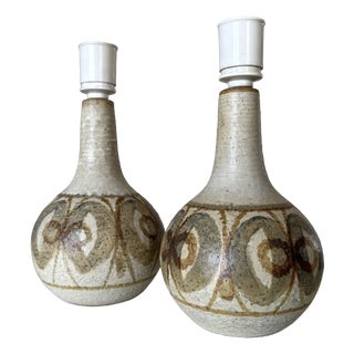 Vintage Danish Table Lamps in Ceramic from Søholm, 1960s, Set of 2 For Sale