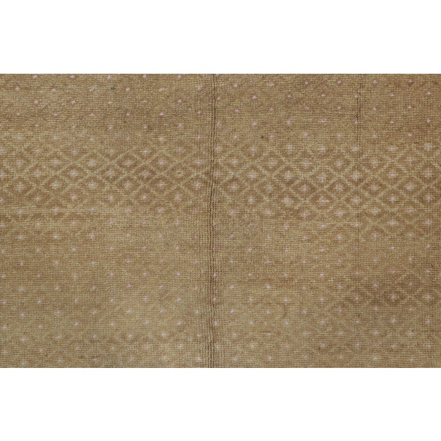 Traditional Vintage Turkish Kars Rug in Beige With Subtle Geometric Motifs - Rug & Kilim For Sale - Image 3 of 7