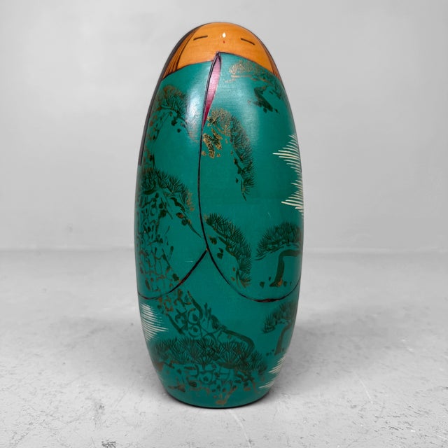 Vintage Japanese Sōsaku Kokeshi by Miyama Keiji, 1960s For Sale - Image 11 of 11