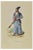 Auguste Wahlen, Persian Man of the People, Lithograph, 1844 For Sale