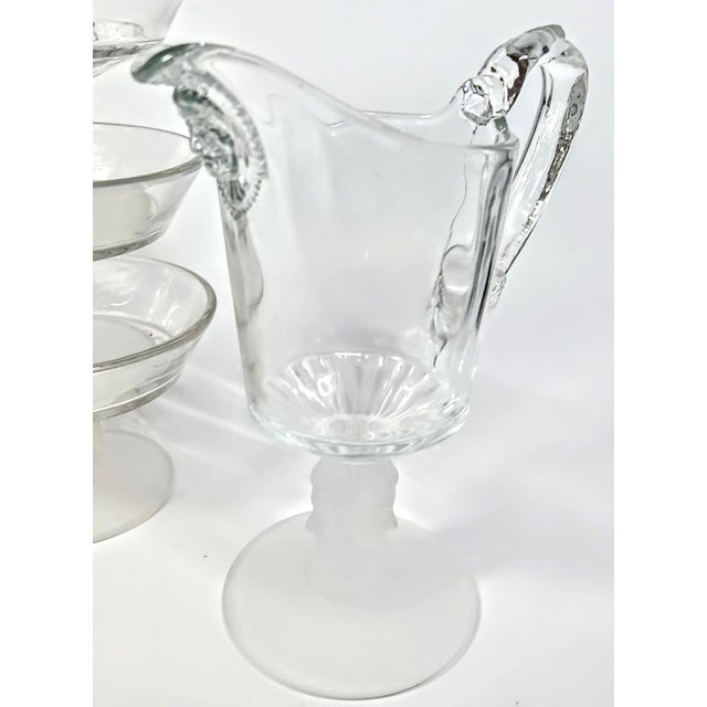 Transparent Three Faces Serving Set - Set of Five For Sale - Image 8 of 12