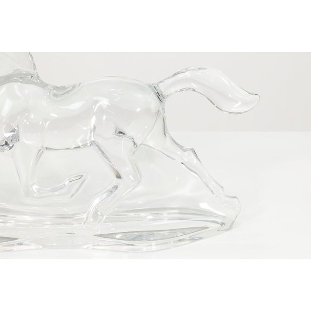 Apollon Troika Galloping Horse in Clear Crystal for Baccarat, 1996 For Sale In Detroit - Image 6 of 6