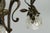 French Art Nouveau Bronze Chandelier with Clear Glass Botanical Shades, 1910 For Sale - Image 13 of 18