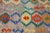 Textile Colorful Modern Kilim Handmade Wool Rug For Sale - Image 7 of 10