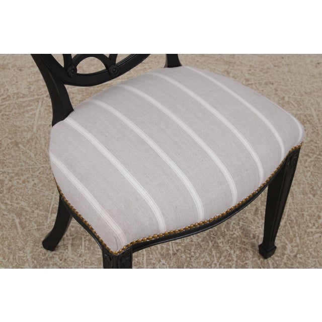 Set of 8 Spiral Web Back Dining Chairs For Sale - Image 15 of 18
