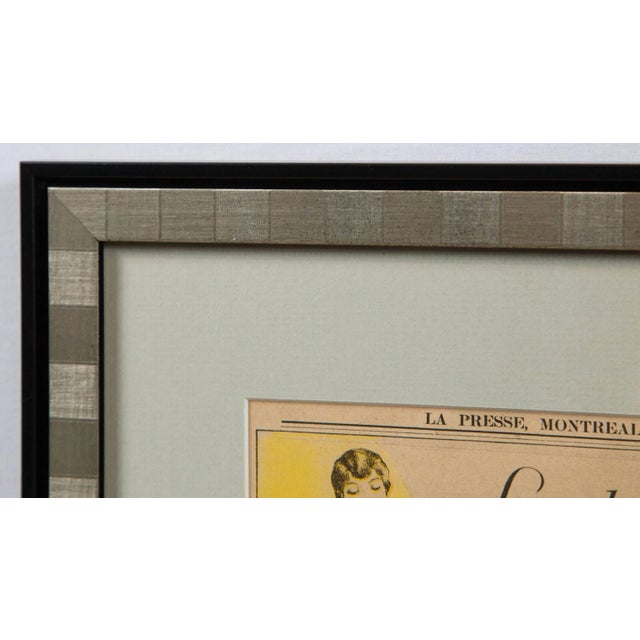 Paper Vintage Fashion Advertisements, La Presse Montreal, 1928 - a Pair For Sale - Image 7 of 10