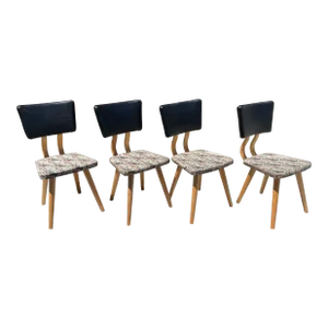 Fabulous Set of Four Mid Century Dining Chairs