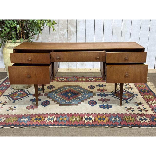 English Teak Desk, 1970s For Sale - Image 13 of 14